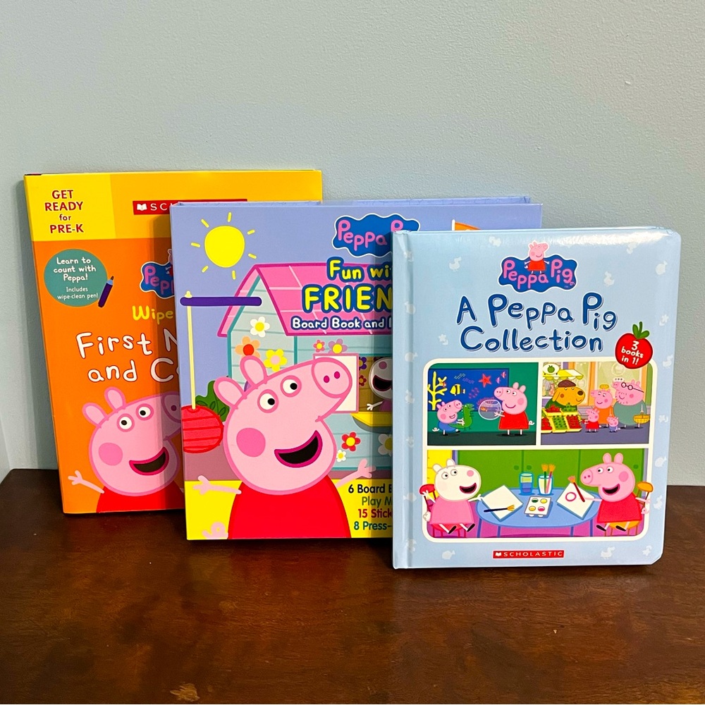 (3) New Peppa Pig Toddler Kid’s Books